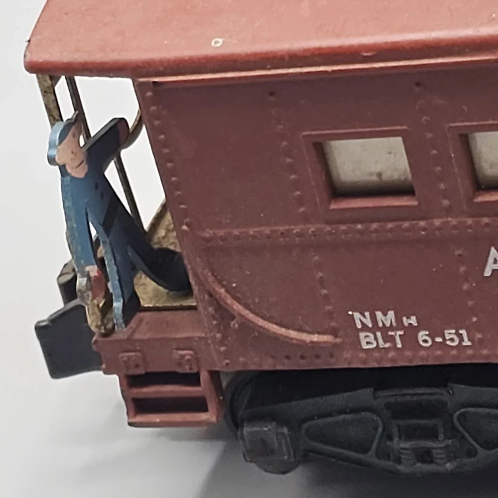 Vintage American Flyer S 977 Lighted Action Caboose w/ Metal Brakeman Untested